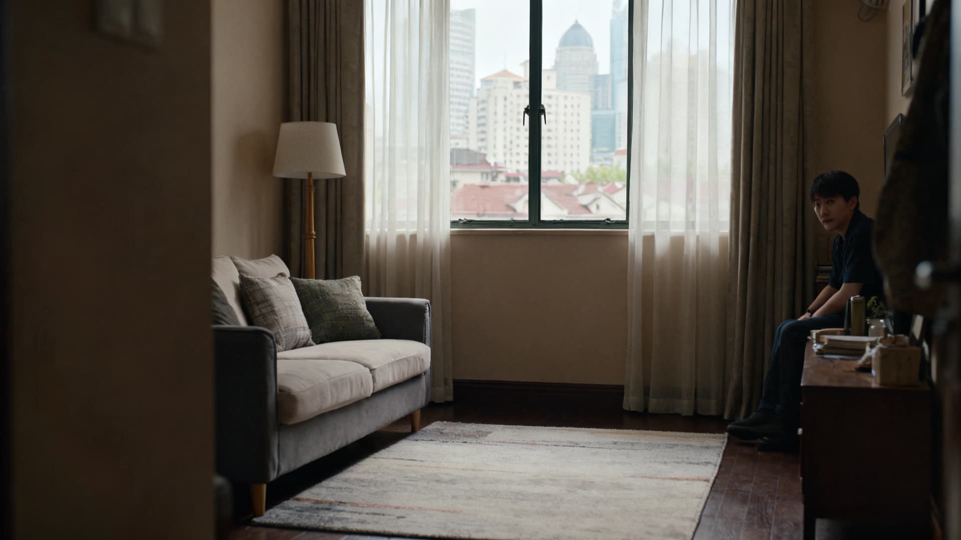 photo: the living room of the rented flat