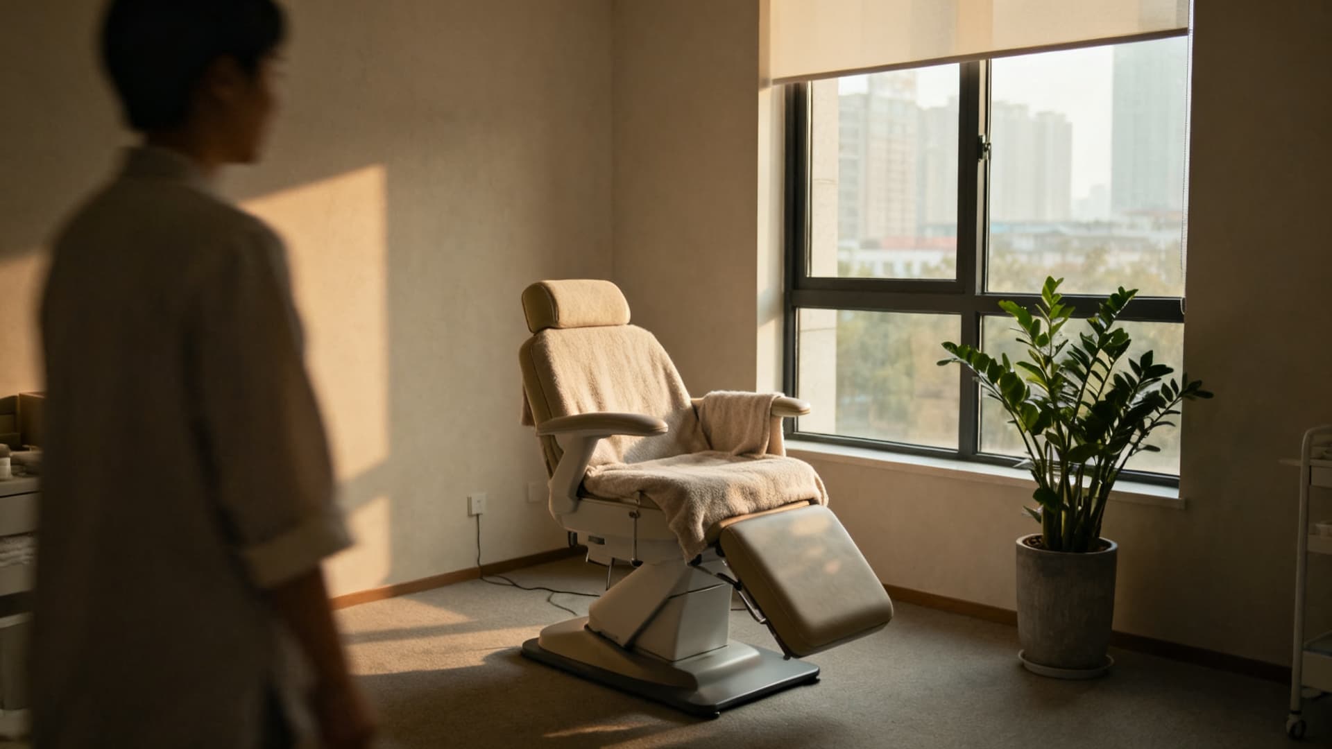 photo: a light salon, a chair by the window