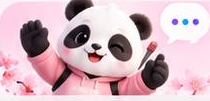 Панда PANDA машет лапой